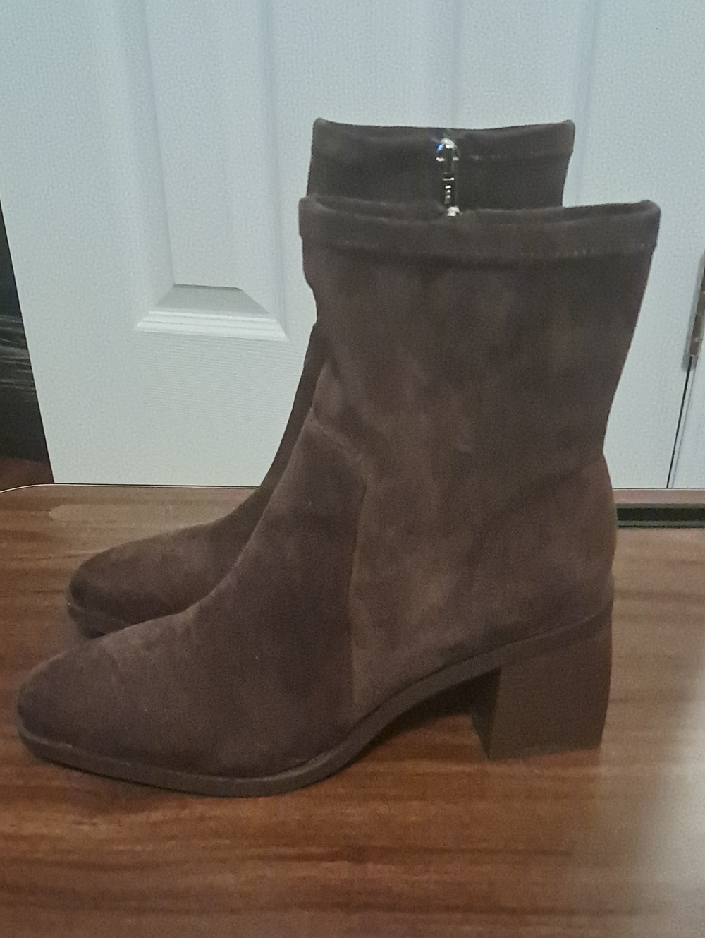 Brown Suede Ankle Boots